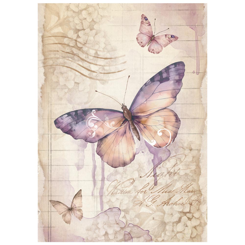 Rice Paper A6 - Quiet Days - Mini - 8 - pack - 6 - Stamperia - Tidformera