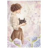 Rice Paper A6 - Quiet Days - Mini - 8 - pack - 2 - Stamperia - Tidformera