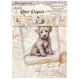 Rice Paper A6 - Quiet Days - Mini - 8 - pack - 1 - Stamperia - Tidformera