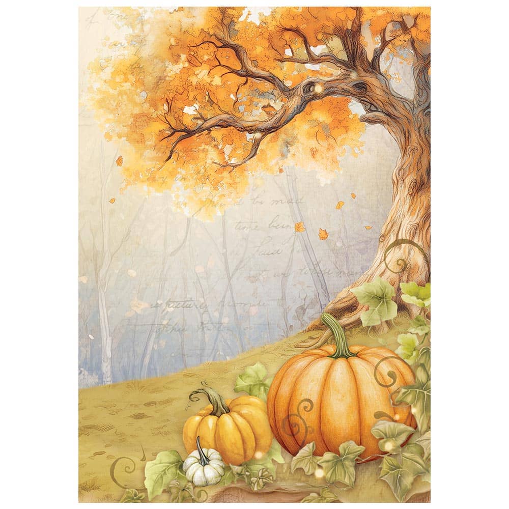 Rice Paper A6 - Whispering Woods - 8 - pack - 3 - Stamperia - Tidformera
