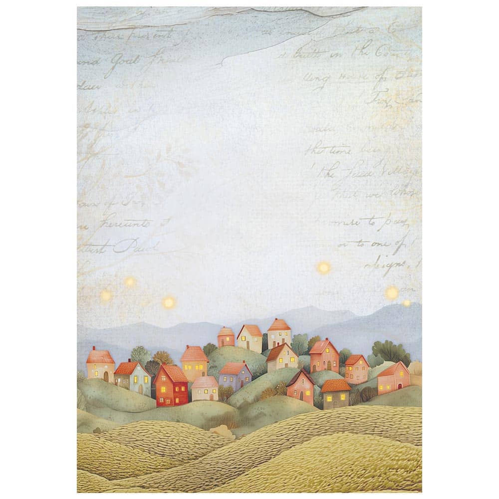 Rice Paper A6 - Whispering Woods - 8 - pack - 4 - Stamperia - Tidformera