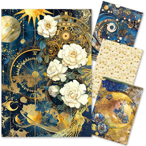 Rice Paper Art set - A4 - 4 - pack - Celestial - 1 - Ciao Bella - Tidformera