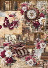 Rice Paper Art set - A5 - 8 - pack - Book Lovers - 10 - Ciao Bella - Tidformera