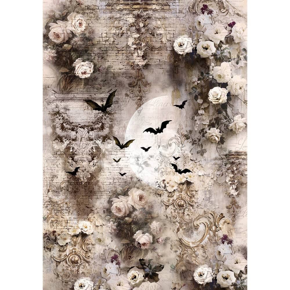 Rice Paper Art set - A5 - 8 - pack - Dark Academia - 8 - Ciao Bella - Tidformera