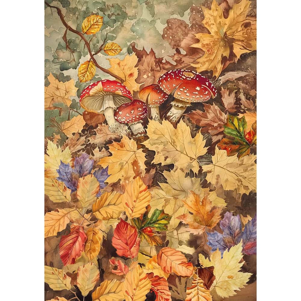 Rice Paper Art set - A5 - 8 - pack - Hello fall - 8 - Ciao Bella - Tidformera