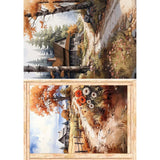 Rice Paper Art set - A5 - 8 - pack - Hello fall - 2 - Ciao Bella - Tidformera