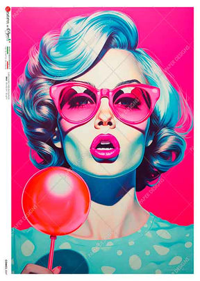 Rice Paper Decoupage - A5 - Comics 0047 - 1 - Paper Designs - Tidformera