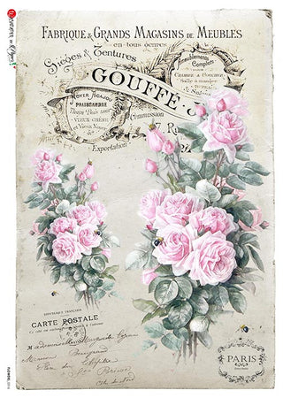 Rice Paper Decoupage - A5 - Flowers 0316 - 1 - Paper Designs - Tidformera