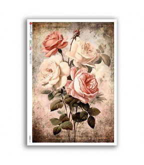 Rice Paper Decoupage - A5 - FLOWERS 0411 - 1 - Paper Designs - Tidformera