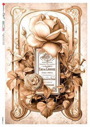 Rice Paper Decoupage - A5 - Flowers 0414 - 1 - Paper Designs - Tidformera