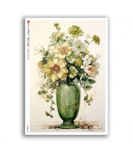 Rice Paper Decoupage - A5 - FLOWERS 0426 - 1 - Paper Designs - Tidformera