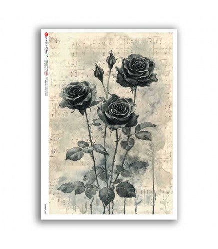 Rice Paper Decoupage - A5 - FLOWERS 0447 - 1 - Paper Designs - Tidformera