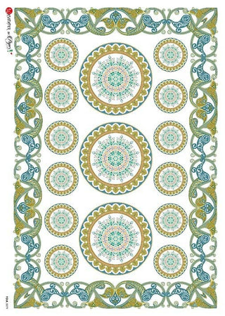 Rice Paper Decoupage - A5 - Folk 0079 - 1 - Paper Designs - Tidformera