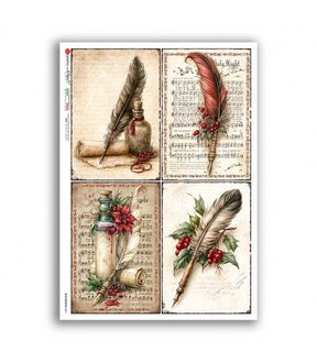 Rice Paper Decoupage - A5 - OLD OBJECTS 0061 - 1 - Paper Designs - Tidformera