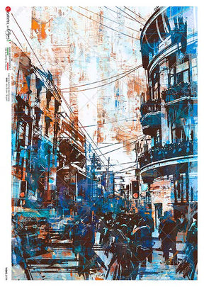 Rice Paper Decoupage - A5 - Views 0194 - 1 - Paper Designs - Tidformera