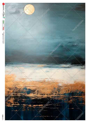 Rice Paper Decoupage - A5 - Views 0216 från Paper Designs. Rispapper med oljemolning med ett landskapsmotiv. - Tidformera