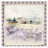 Rice paper Set - 15 x 15 - Lavender fields - 7 - ITD Collection - Tidformera