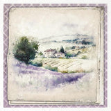 Rice paper Set - 15 x 15 - Lavender fields - 6 - ITD Collection - Tidformera