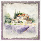 Rice paper Set - 15 x 15 - Lavender fields - 4 - ITD Collection - Tidformera