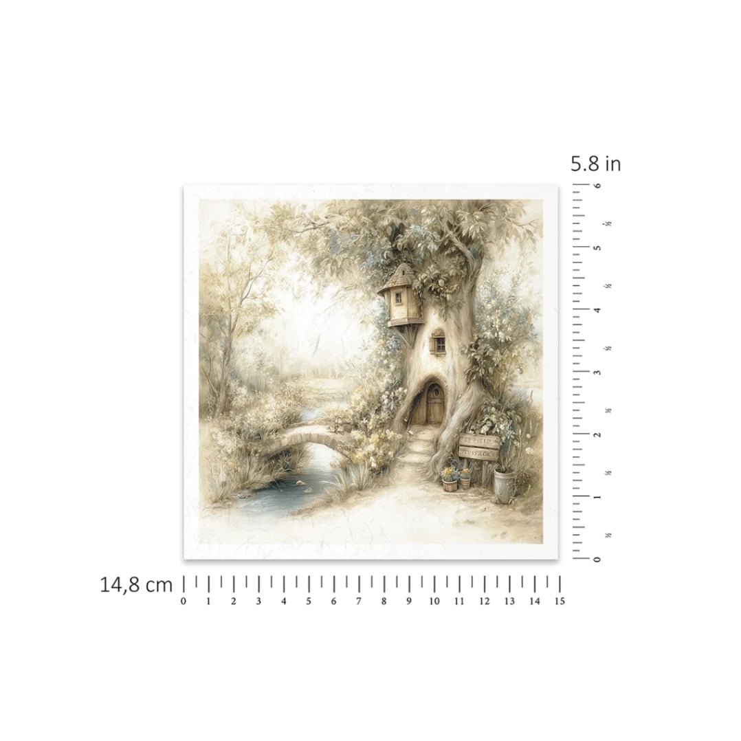 Rice paper Set - 15 x 15 - Mouse World - 8 - ITD Collection - Tidformera