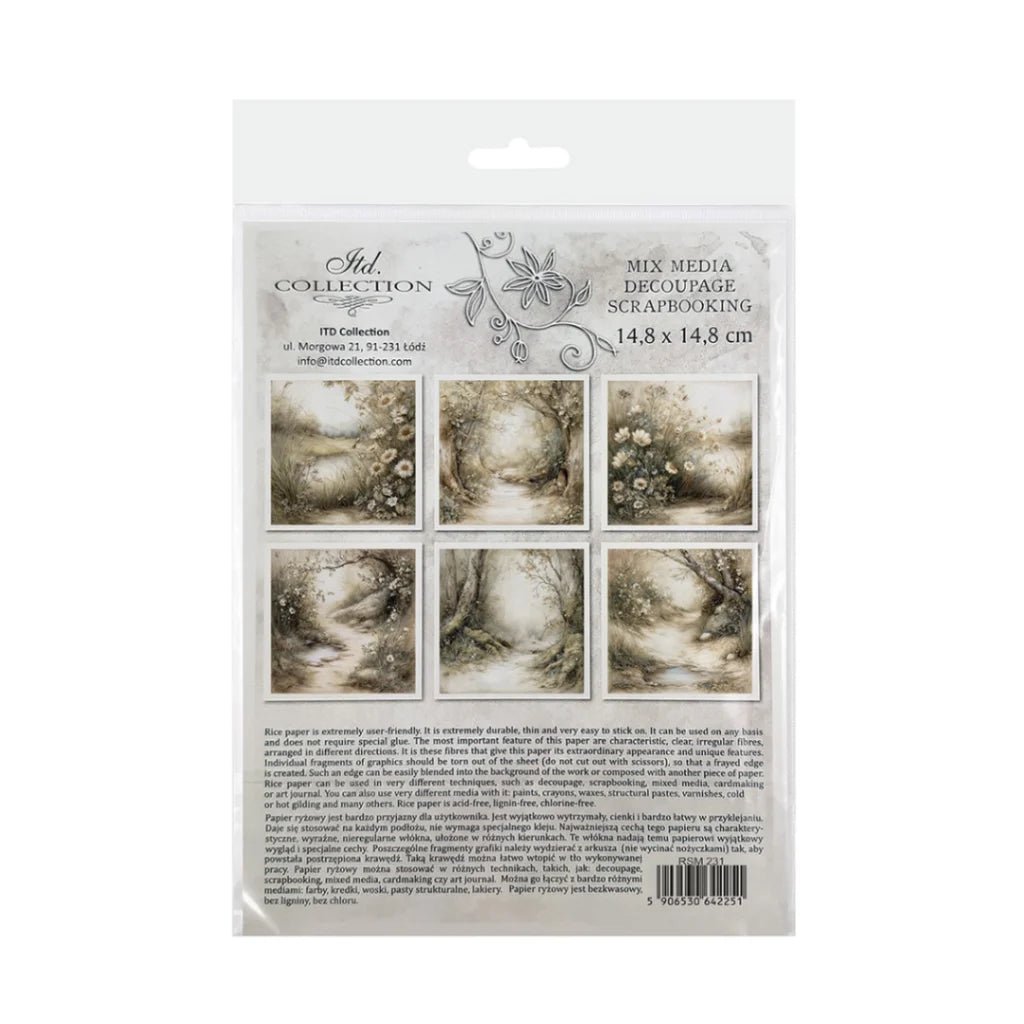 Rice paper Set - 15 x 15 - Spring Days - 9 - ITD Collection - Tidformera