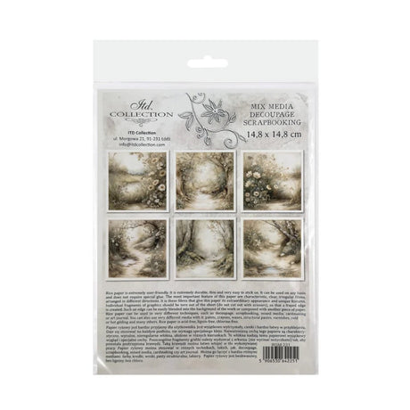 Rice paper Set - 15 x 15 - Spring Days - 9 - ITD Collection - Tidformera