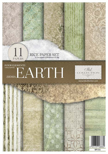 Rice paper set - A4 - Four elements - Earth - 1 - ITD Collection - Tidformera