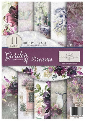 Rice paper set - A4 - Garden of Dreams - 1 - ITD Collection - Tidformera