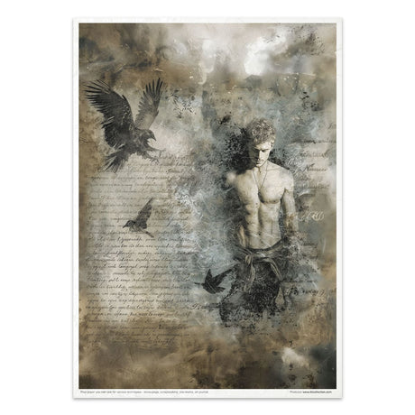 Rice paper set - A4 - Light & Shadow - 13 - ITD Collection - Tidformera