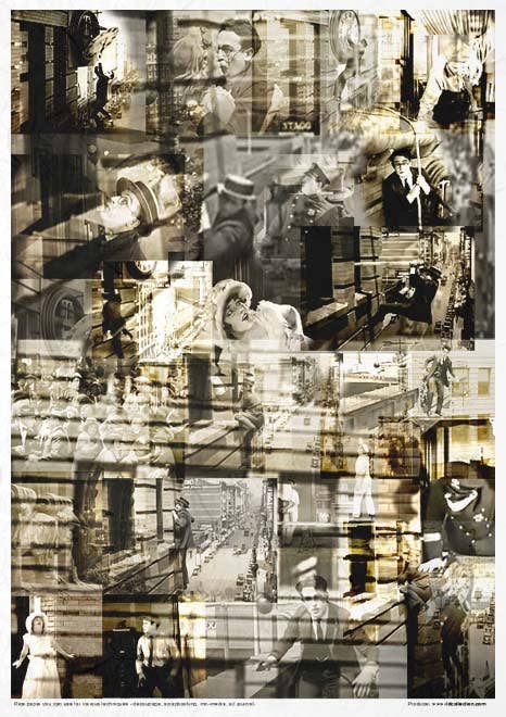 Rice paper set - A4 - Magic of cinema - 4 - ITD Collection - Tidformera