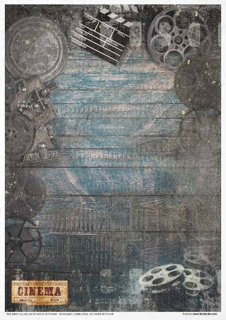 Rice paper set - A4 - Magic of cinema - 10 - ITD Collection - Tidformera