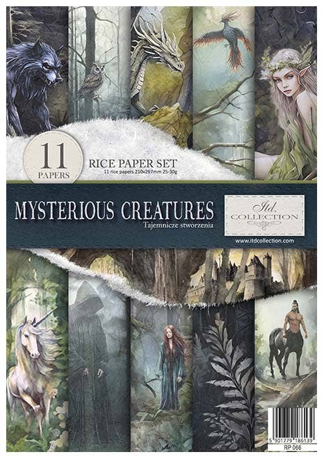 Rice paper set - A4 - Mysterious creatures - 1 - ITD Collection - Tidformera