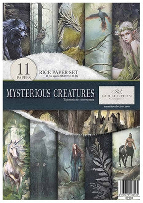 Rice paper set - A4 - Mysterious creatures - 1 - ITD Collection - Tidformera