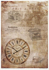 Rice paper set - A4 - Old Diary - 13 - ITD Collection - Tidformera
