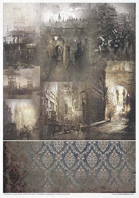 Rice paper set - A4 - Secrets - Gothic Stories - 12 - ITD Collection - Tidformera