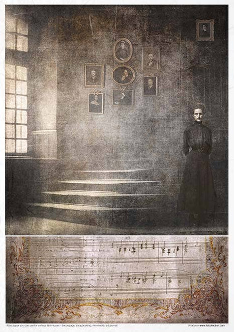 Rice paper set - A4 - Secrets - Gothic Stories - 8 - ITD Collection - Tidformera
