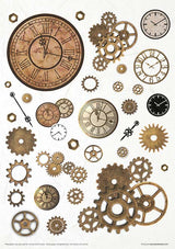 Rice paper set - A4 - Steampunk - 11 - ITD Collection - Tidformera