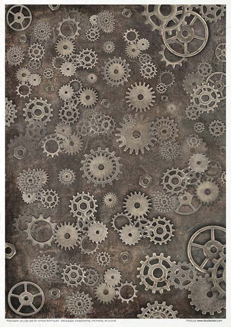 Rice paper set - A4 - Steampunk - 4 - ITD Collection - Tidformera