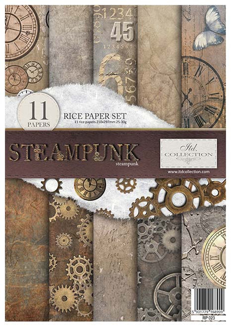 Rice paper set - A4 - Steampunk - 1 - ITD Collection - Tidformera