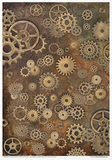 Rice paper set - A4 - Steampunk - 12 - ITD Collection - Tidformera