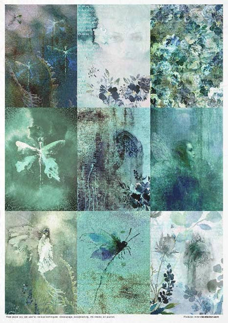Rice paper set - A4 - The Elven valley - 4 - ITD Collection - Tidformera
