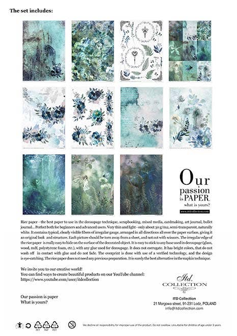 Rice paper set - A4 - The Elven valley - 2 - ITD Collection - Tidformera