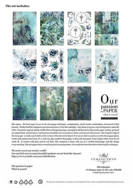 Rice paper set - A4 - The Elven valley - 2 - ITD Collection - Tidformera
