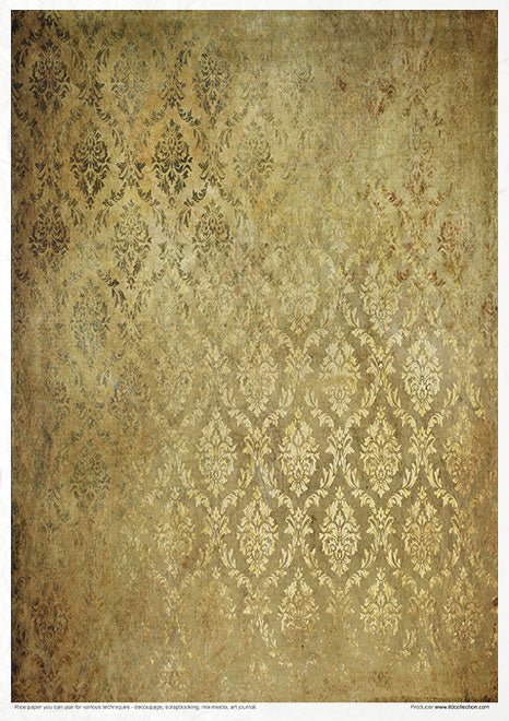 Rice paper set - A4 - Vintage Tapestry - 12 - ITD Collection - Tidformera