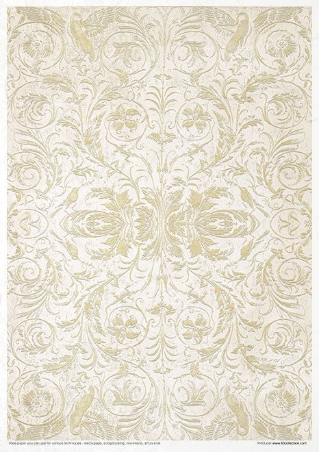 Rice paper set - A4 - Vintage Tapestry - 13 - ITD Collection - Tidformera