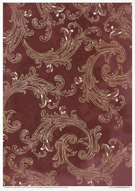 Rice paper set - A4 - Vintage Tapestry - 9 - ITD Collection - Tidformera