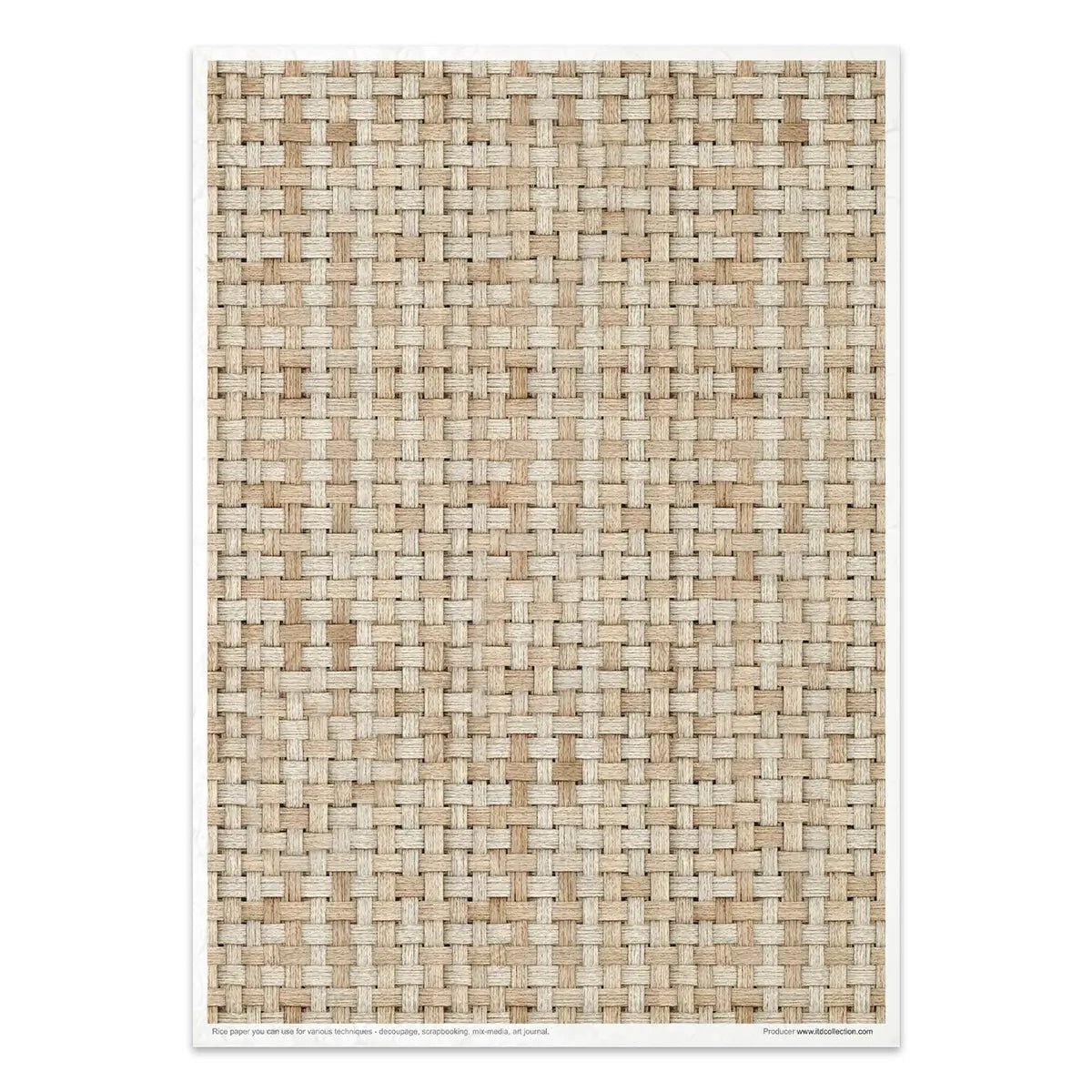 Rice paper set - A4 - Wicker & Rattan - 3 - ITD Collection - Tidformera