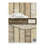 Rice paper set - A4 - Wicker & Rattan - 1 - ITD Collection - Tidformera