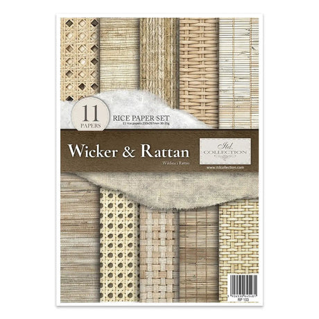 Rice paper set - A4 - Wicker & Rattan - 1 - ITD Collection - Tidformera