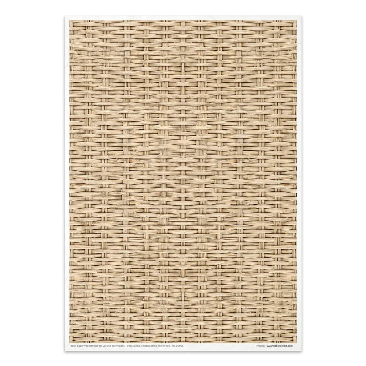 Rice paper set - A4 - Wicker & Rattan - 5 - ITD Collection - Tidformera